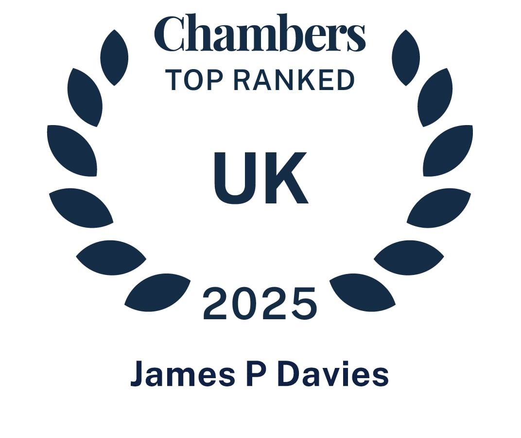 Chambers Top Ranked 2025 - James Davies